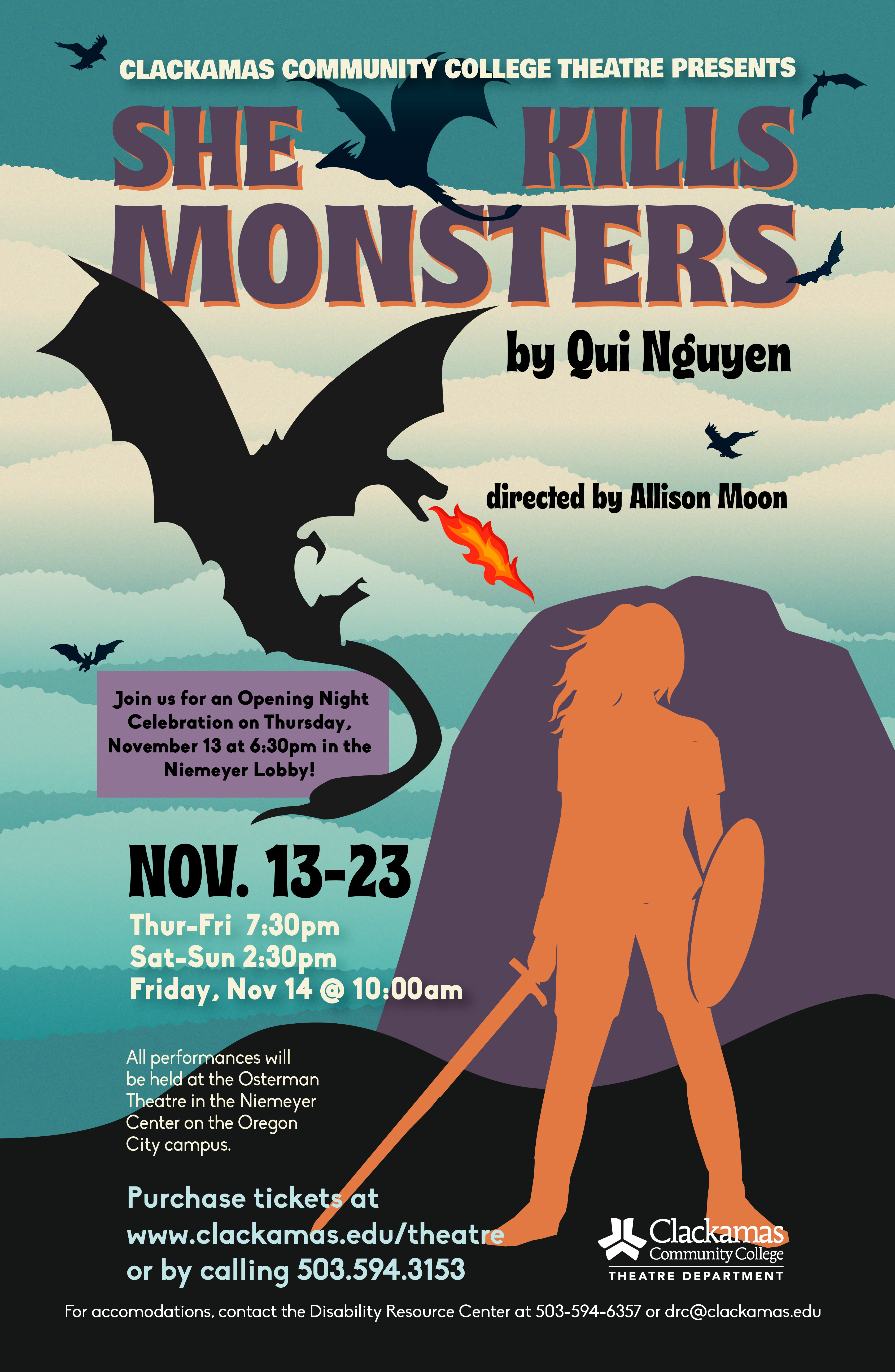 she kills monsters poster Poster art for She Kills Monsters